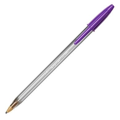 Bolígrafo BIC CRISTAL large fun violeta punta 1mm